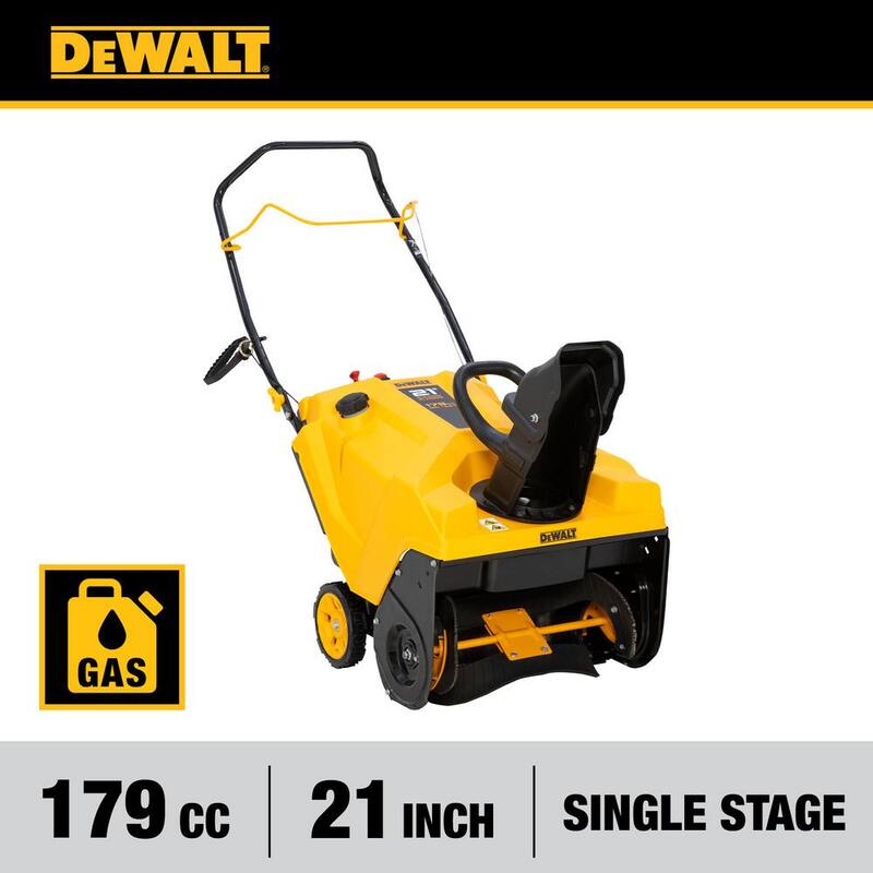DEWALT 21 in. 179 cc Single-Stage Gas Snow Blower - 31P-2S6HA38