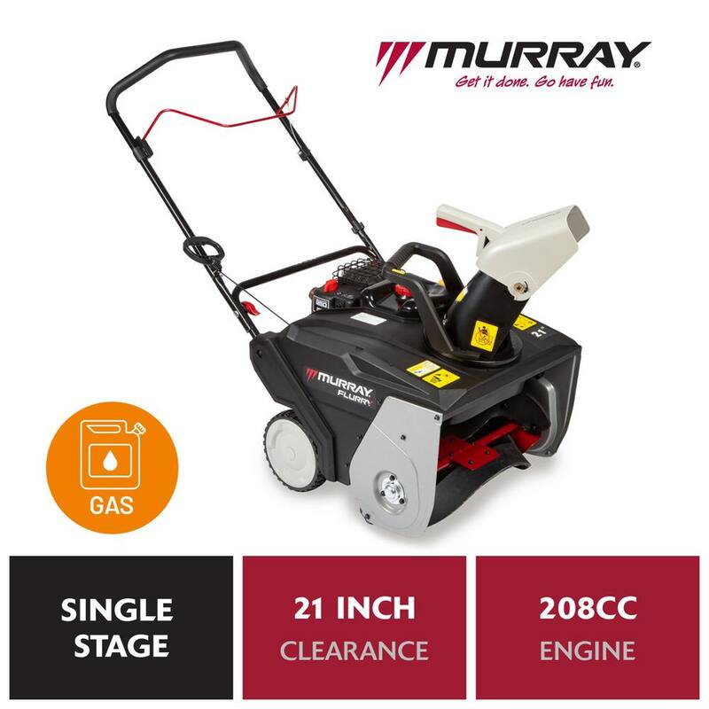 Murray Flurry 21 in. 208 CC Single-Stage Gas Snow Blower - MYS2120801