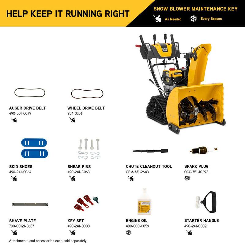 Cub Cadet 2X 26 in. 243cc IntelliPower Track Drive Two-Stage Electric Start Gas Snow Blower with Power Steering and Steel Chute - 2X 26 TRAC IP