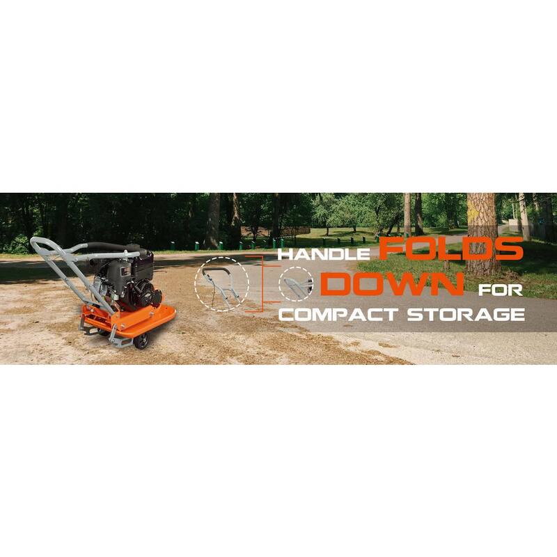 YARDMAX 3000 lb. Compaction Force Plate Compactor Briggs and Stratton 6.5HP/208cc - YC1390