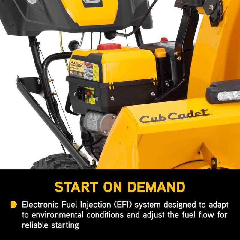 Cub Cadet 3X MAX 34 in. 420cc Fuel Injected (EFI) Three-Stage Electric Start Gas Snow Blower w/IntelliPower Hydrostatic Drive - 3X 34" MAX Hydro EFI IntelloPower