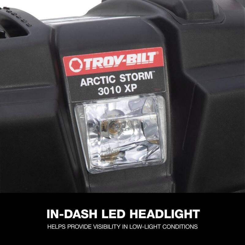 Troy-Bilt Arctic Storm 30 in. 357cc Two-Stage Electric Start Gas Snow Blower with Power Steering and Electric 4-Way Chute Control - Arctic Storm 30