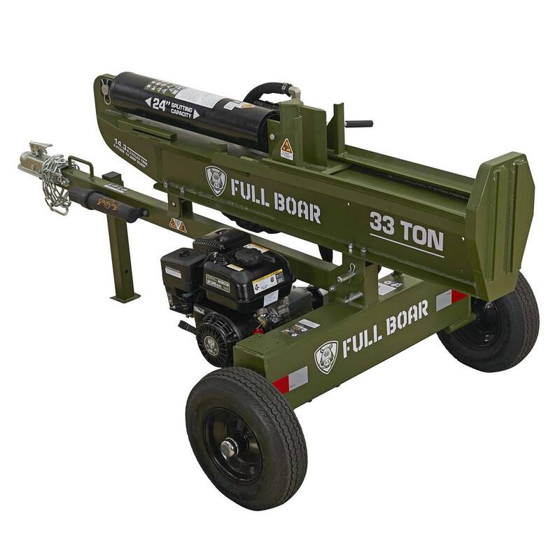FULL BOAR 33 Ton 236 cc Gas Engine Log Splitter (49 State) - H6033FB