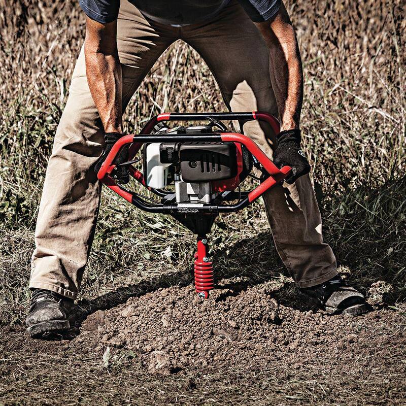 Earthquake Dually 1-Man or 2-Man Earth Auger Combo with 10 in. Auger Bit and Fishtail Point, 52cc 2-Cycle Viper Engine - 38899