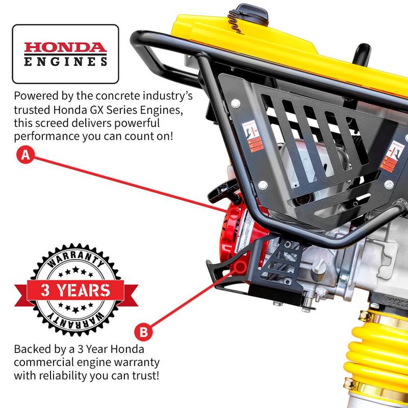 Tomahawk Power 3 HP Honda Vibratory Rammer Tamper with Honda GX100 Engine - JX60H