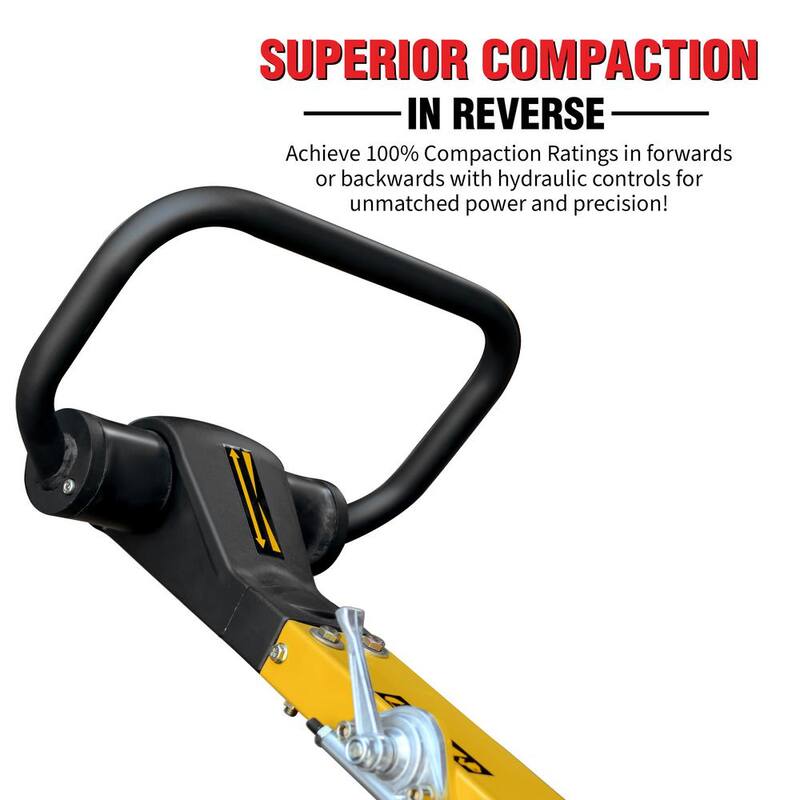 Tomahawk Power 6.5 HP Honda Reverse Hydraulic Plate Compactor for Asphalt, Aggregate, Cohesive Soil Compaction - TPC170H