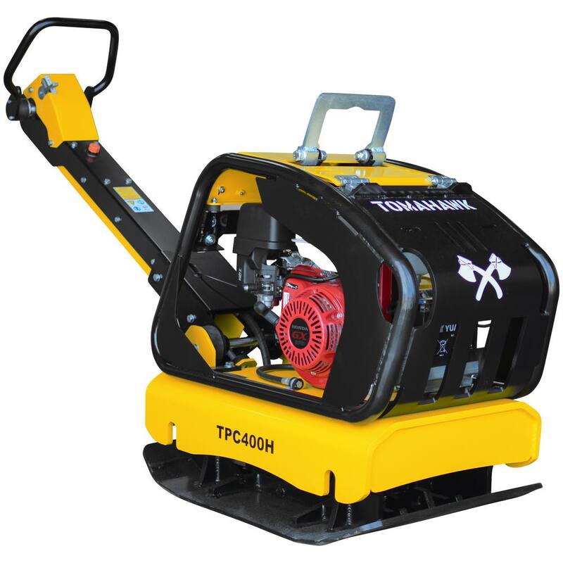 Tomahawk Power 9 HP Reverse Plate Compactor Honda GX270 Gas-Powered 11,690 lbs./sq. ft. for Soil Compaction - TPC400H