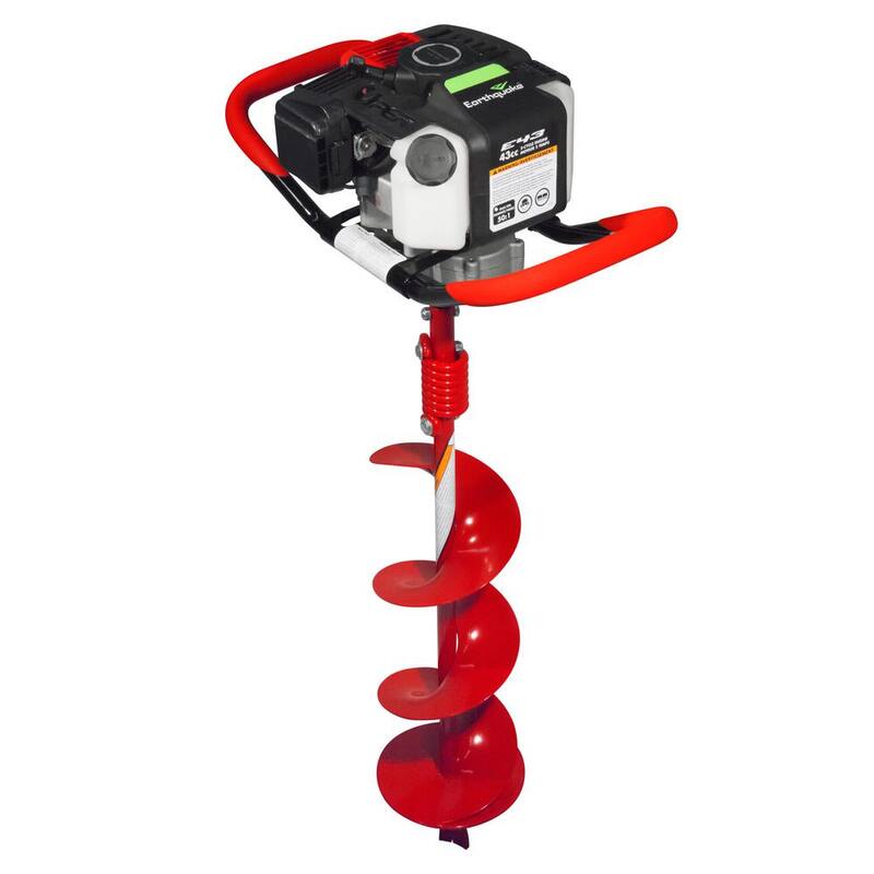 Earthquake E43 43 cc 1-Man Earth Auger Powerhead with 8 in. Earth Auger Bit - 42024
