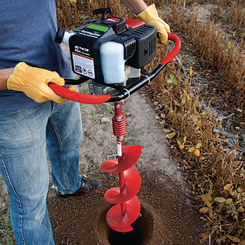 Earthquake E43 43 cc 1-Man Earth Auger Powerhead with 8 in. Earth Auger Bit - 42024