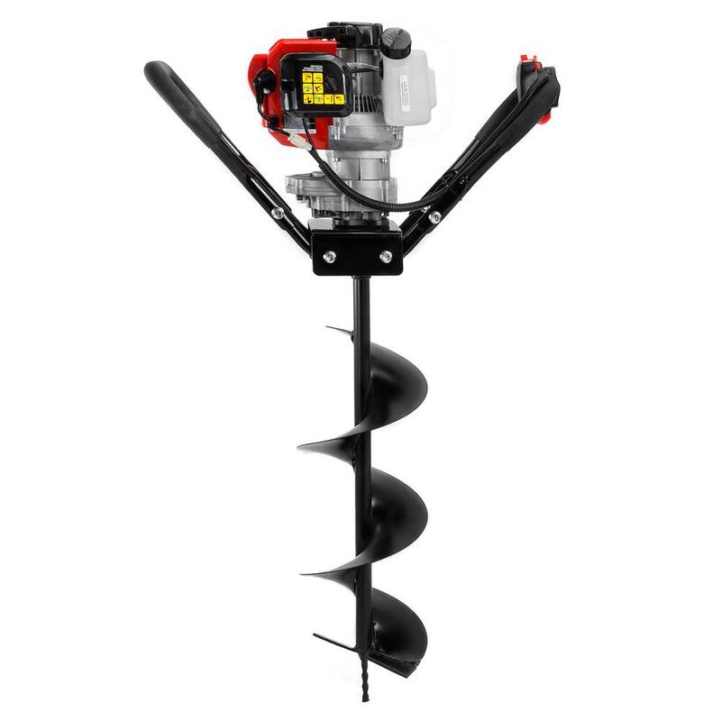 XtremepowerUS 43 CC 1-Man Post Hole Earth Auger Digger with 8 in. Bit - 81094-H1