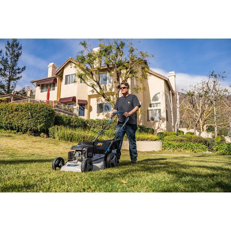 Pulsar 21 in. 200 cc Gas Recoil Start, Walk Behind Push Mower, Self-Propelled 3-in-1 with 7 Position Height Adjustment - PTG1221SA2