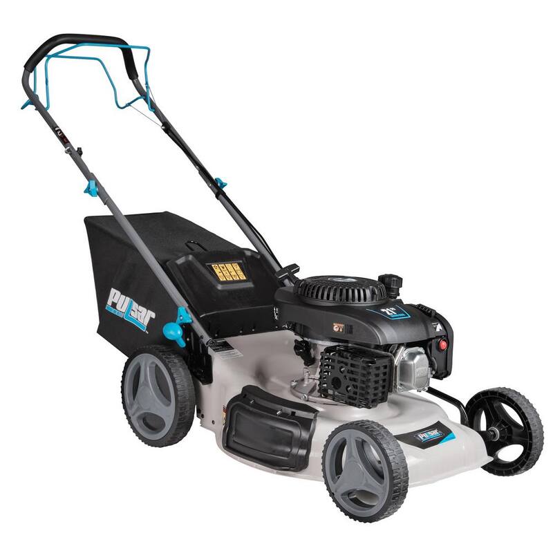 Pulsar 21 in. 200 cc Gas Recoil Start, Walk Behind Push Mower, Self-Propelled 3-in-1 with 7 Position Height Adjustment - PTG1221SA2