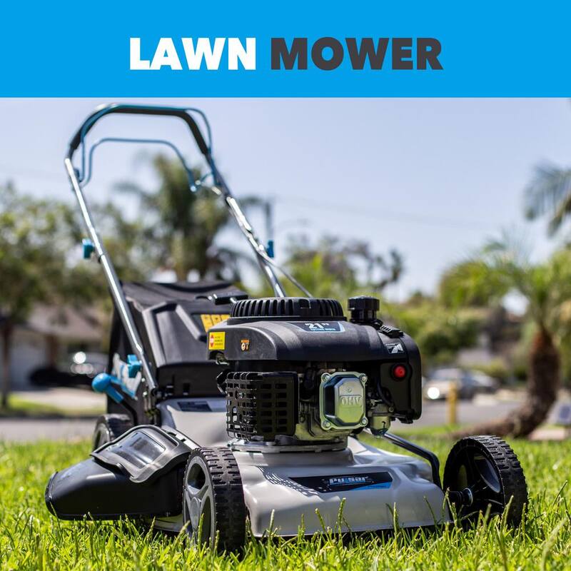 Pulsar 21 in. 200 cc Gas Recoil Start, Walk Behind Push Mower, Self-Propelled 3-in-1 with 7 Position Height Adjustment - PTG1221SA2