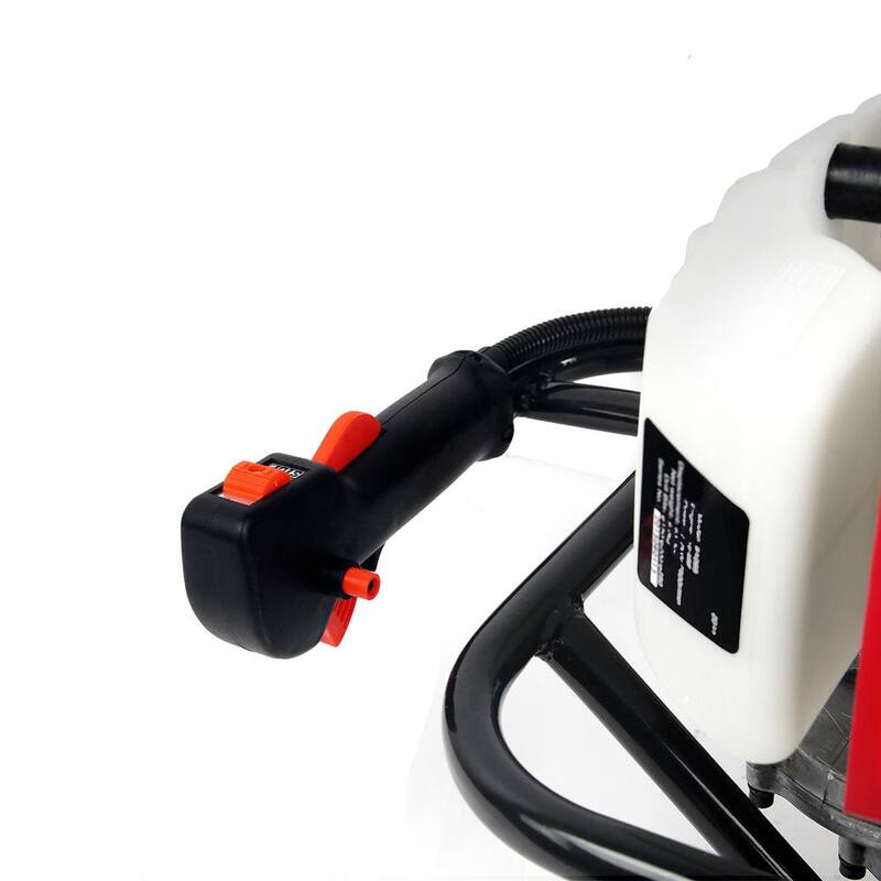 XtremepowerUS 63 cc V-Type 1-Man 2-Stroke Gas Post Hole Digger Auger Powerhead (Digger Engine), EPA Certified - 81095-H1