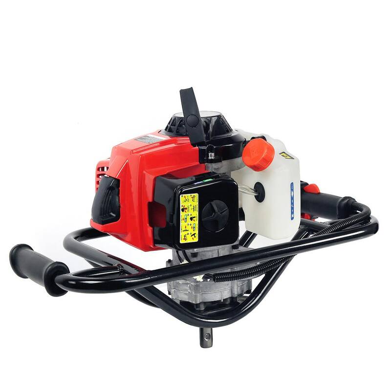 XtremepowerUS 63 cc V-Type 1-Man 2-Stroke Gas Post Hole Digger Auger Powerhead (Digger Engine), EPA Certified - 81095-H1