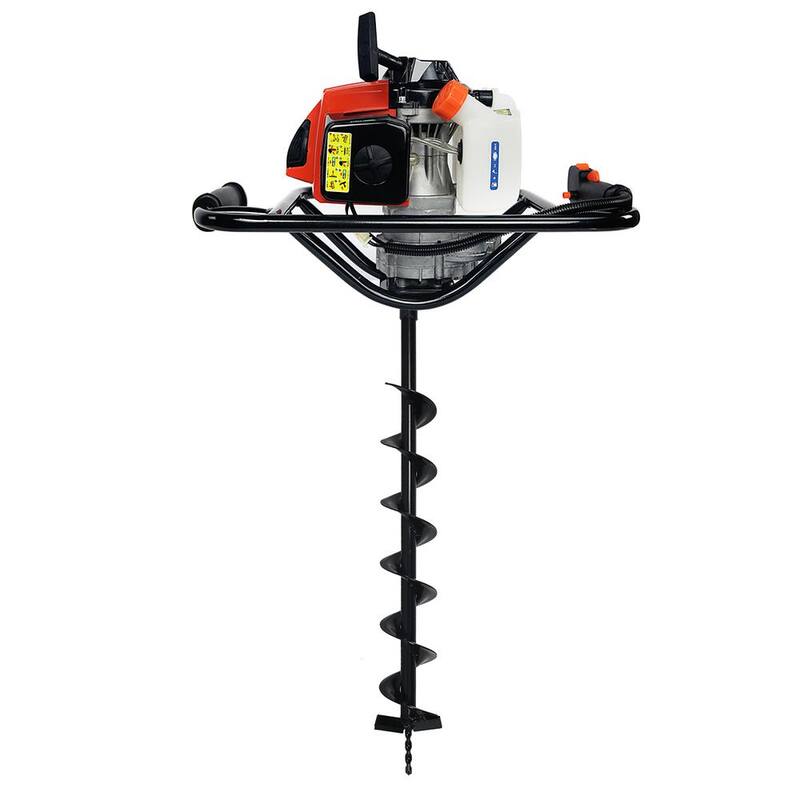XtremepowerUS 63 cc V-Type 1-Man 2-Stroke Gas Post Hole Digger Auger Powerhead (Digger Engine), EPA Certified - 81095-H1