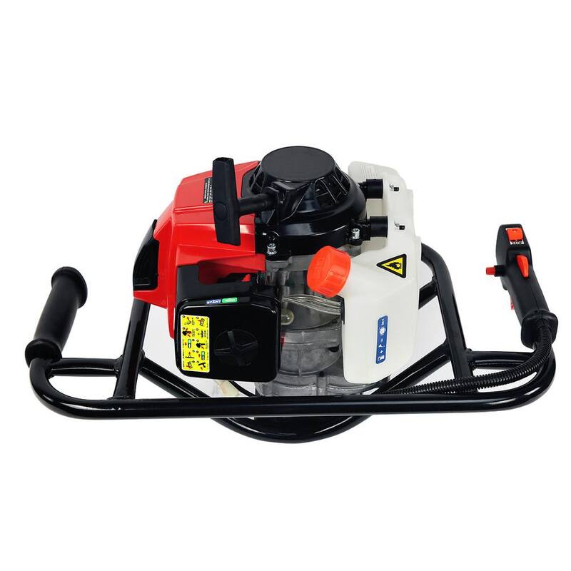 XtremepowerUS 63 cc V-Type 1-Man 2-Stroke Gas Post Hole Digger Auger Powerhead (Digger Engine), EPA Certified - 81095-H1
