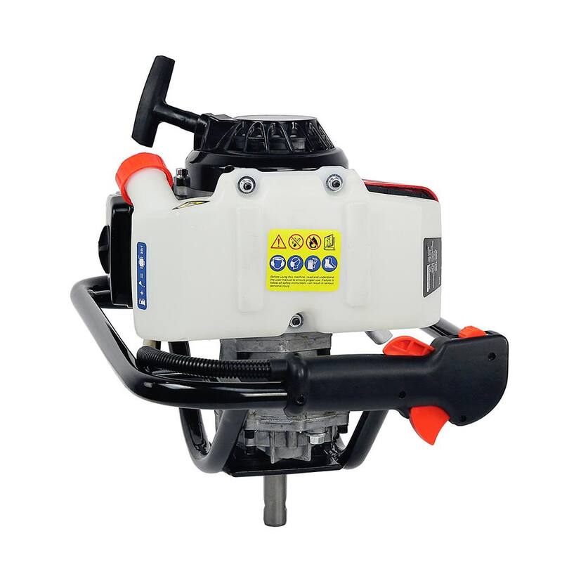 XtremepowerUS 63 cc V-Type 1-Man 2-Stroke Gas Post Hole Digger Auger Powerhead (Digger Engine), EPA Certified - 81095-H1