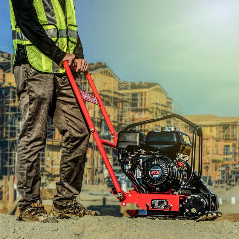 Tomahawk Power 5.5 HP Honda Vibratory Plate Compactor for Soil Compaction - JXPC50H