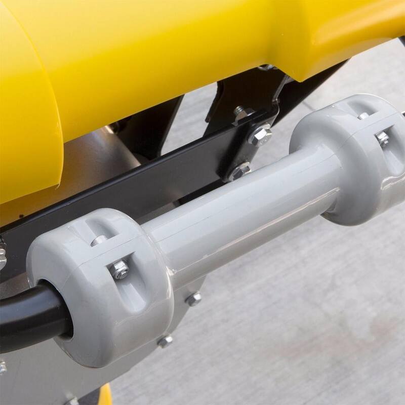 STARK USA 6.5 HP Jumping Jack Tamping Rammer Vibratory Asphalt/Soil Plate Compactor Wheel - 61009-H2