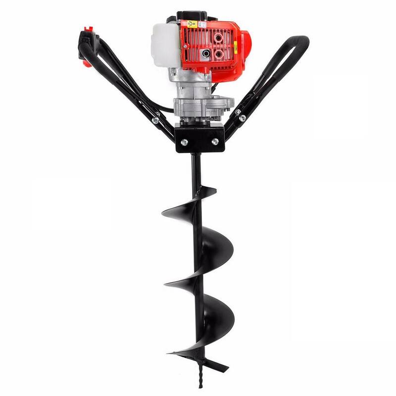 XtremepowerUS 43 CC 1-Man Post Hole Auger Digger with 8 in. Bit - 81094-H