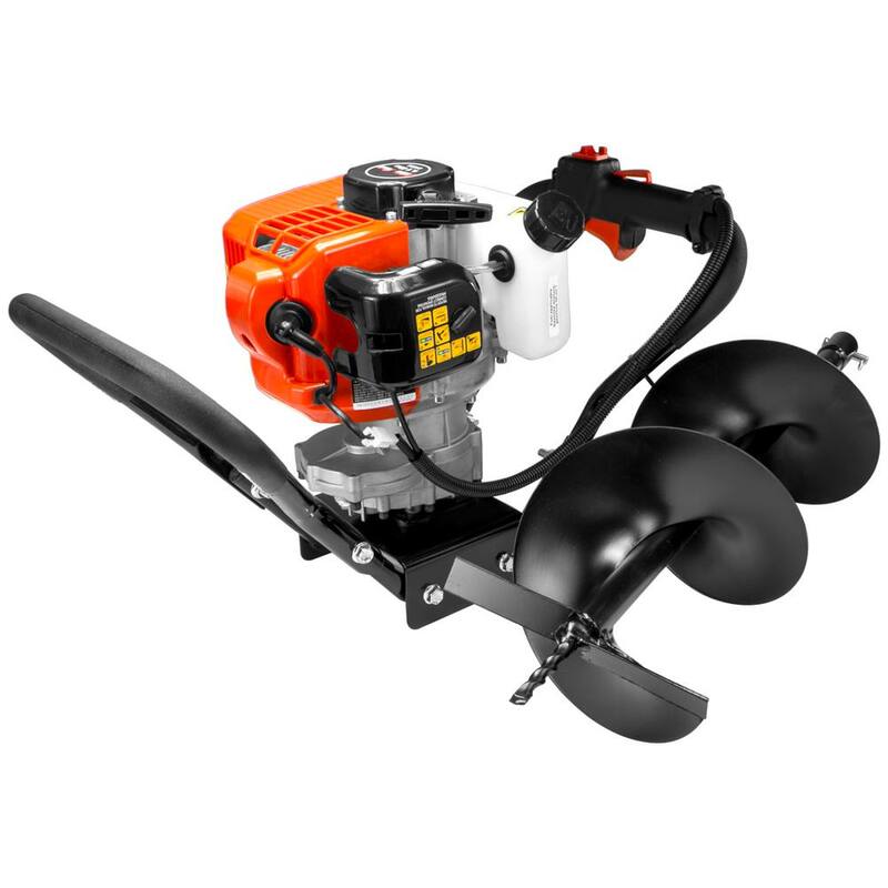 XtremepowerUS 43 CC 1-Man Post Hole Auger Digger with 8 in. Bit - 81094-H
