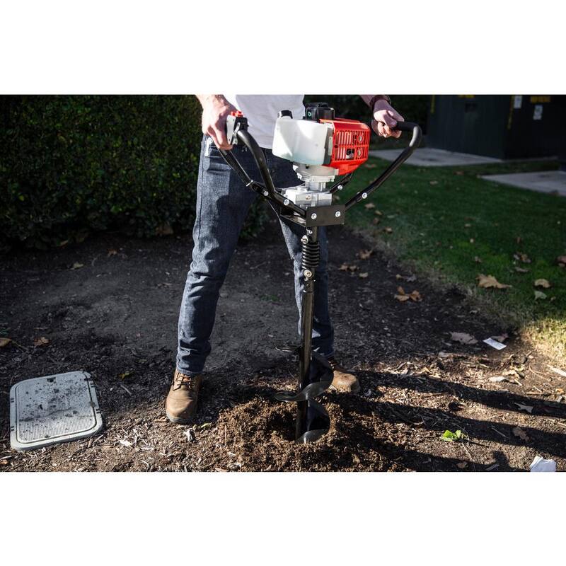 XtremepowerUS 43 CC 1-Man Post Hole Auger Digger with 8 in. Bit - 81094-H