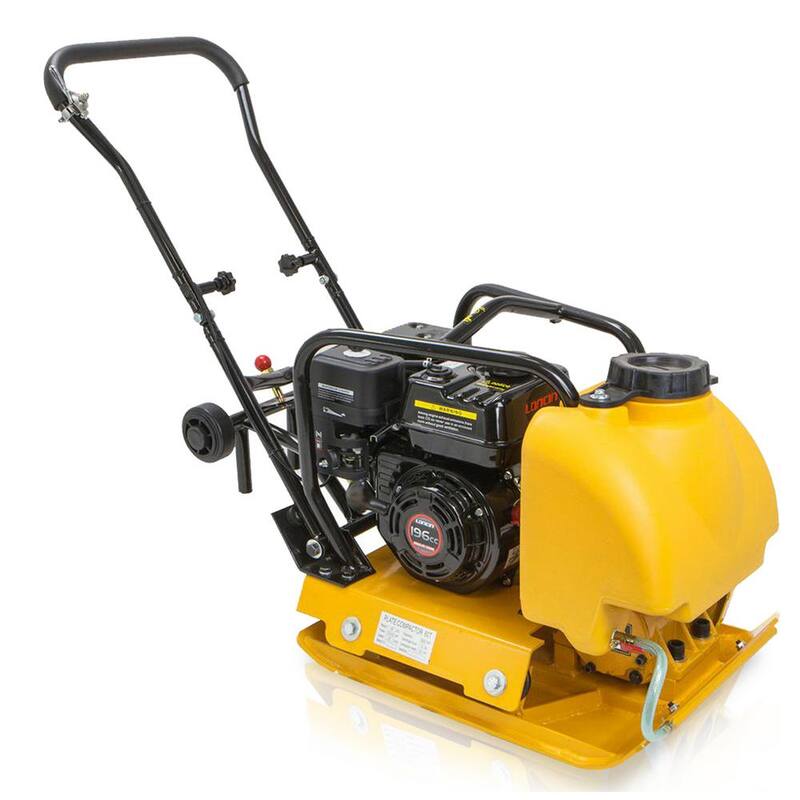Stark 6.5 HP Gas Plate Compactor Vibratory Asphalt/Soil Tamper Rammer with Built-in Water Tank - 61006-H