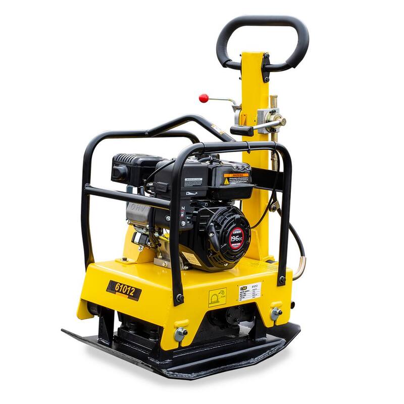Stark 6.5 HP Reversible Walk-Behind Gas Plate Compactor Vibratory Asphalt/Soil Tamper Rammer, 4950 lbs. Compaction Force - 61012-H1