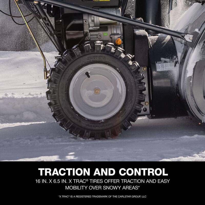 Troy-Bilt Arctic Storm 34 in. 357cc 2-Stage Electric Start Gas Snow Blower with Power Steering and Electric 4-Way Chute Control - Arctic Storm 34