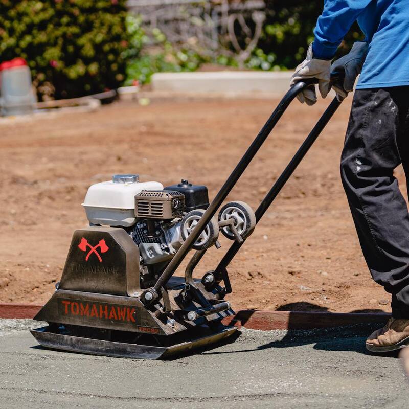Tomahawk Power Vibratory Plate Compactor for Soil Compaction with Kohler Engine and 3 Year Warranty - TPC80