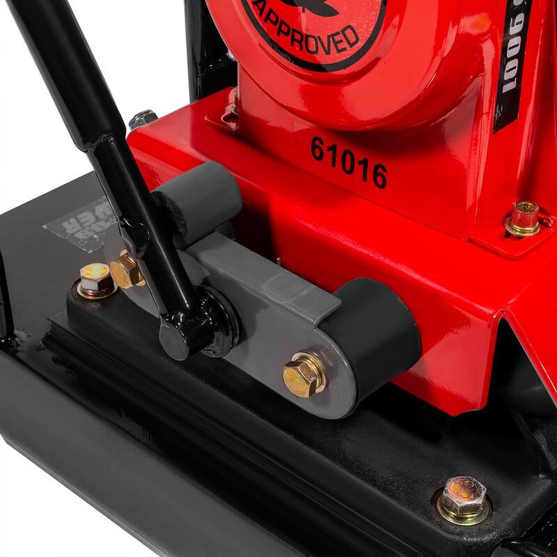 XtremepowerUS 6 HP 208 cc Kohler Gas Engine Reversible Walk-Behind Vibratory Plate Compactor, 4500 lbs. Compaction Force - 61016-H1