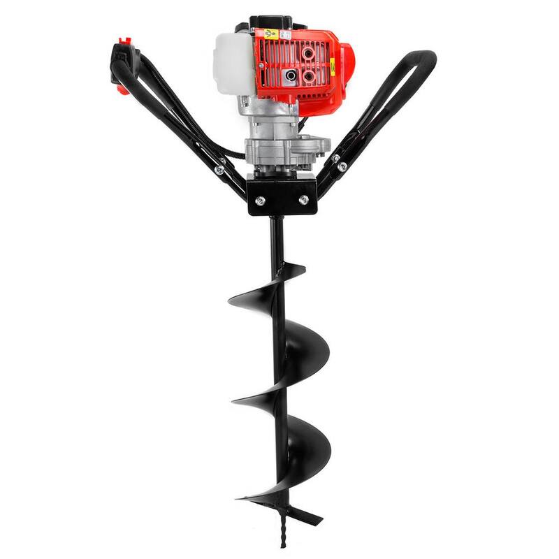 XtremepowerUS 43 CC 1-Man Post Hole Auger Digger with 8 in. Bit - 81094