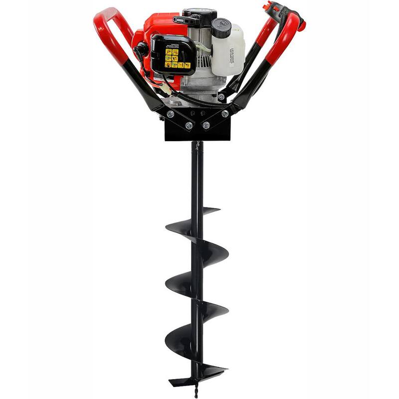 XtremepowerUS 55CC 1-Man Post Hole Digger with 8 in. Bit - KIT175
