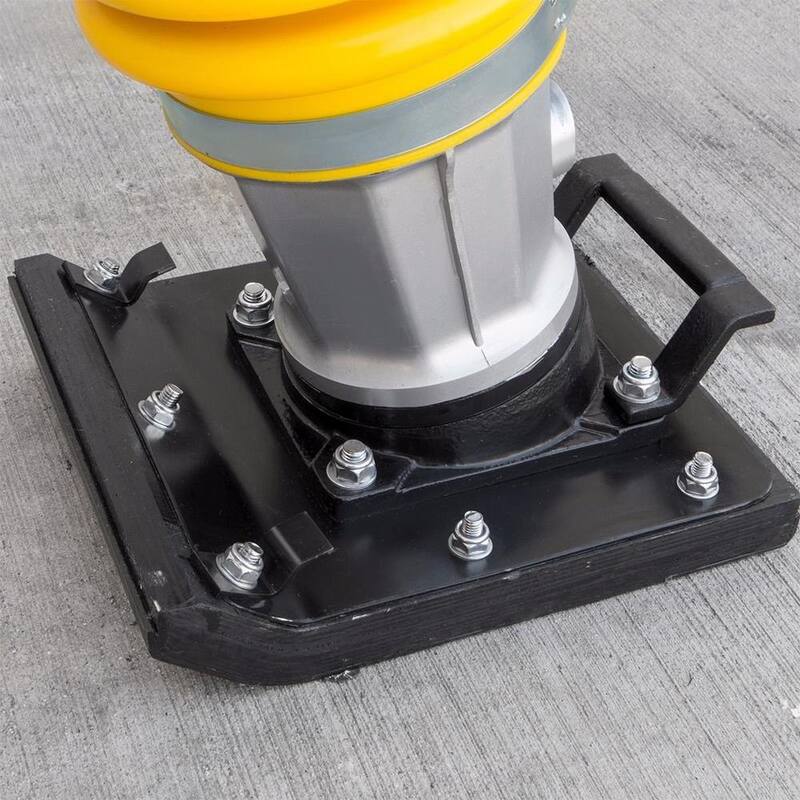 Stark 6.5 HP 4-Stroke Gas Impact Jumping Jack Tamping Rammer Vibratory Asphalt/Soil Plate Compactor with Wheel Kit - 61009-H
