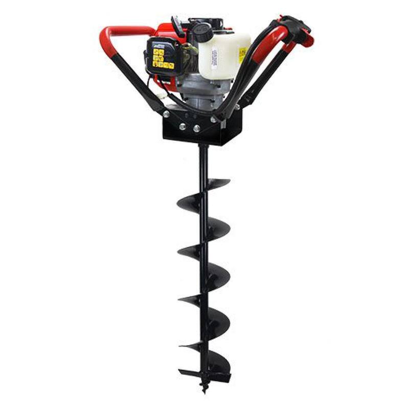 XtremepowerUS 55 cc 1-Man Post Hole Digger with 6 in. Earth Auger Bit - KIT029