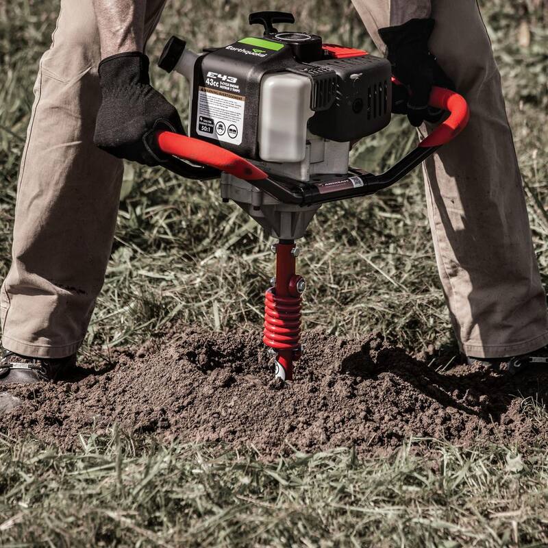 Earthquake E43, Earth Auger Powerhead with 6 in. Auger Bit, 43cc 2-Cycle, Gas, Viper Engine, 1-Person, Combo Kit - 38936