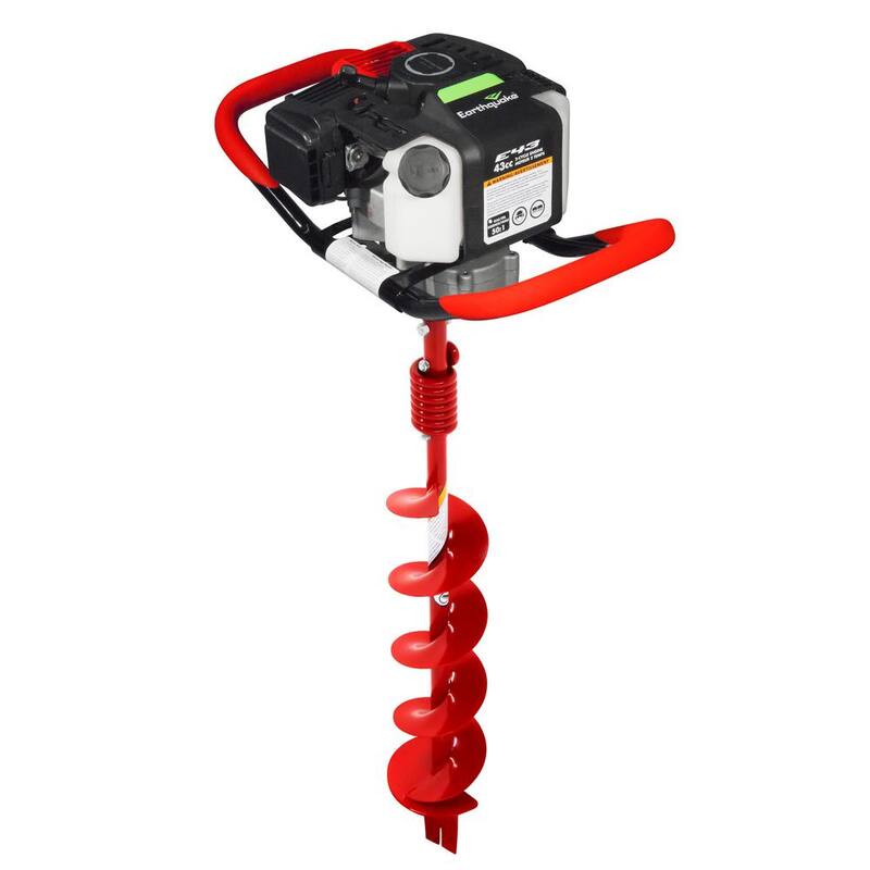Earthquake E43, Earth Auger Powerhead with 6 in. Auger Bit, 43cc 2-Cycle, Gas, Viper Engine, 1-Person, Combo Kit - 38936