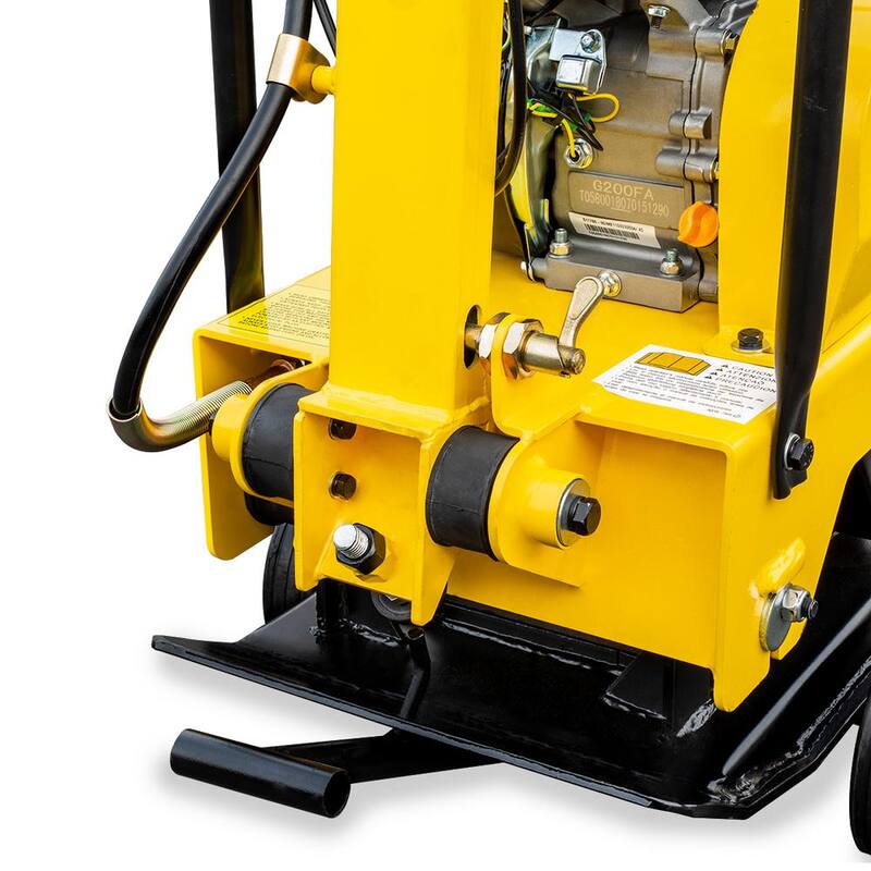 Stark 6.5 HP Reversible Walk-Behind Gas Plate Compactor Vibratory Asphalt/Soil Tamper Rammer, 4950 lbs. Compaction Force - 61012-H