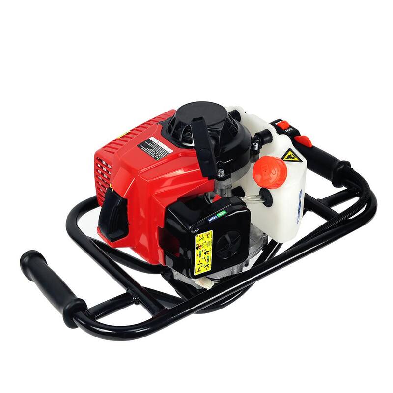 XtremepowerUS 3 HP 63CC EPA Gas-Powered Post Hole Digger with 8 in. Drill Auger Bit - KIT396