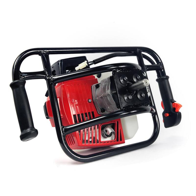 XtremepowerUS 3 HP 63CC EPA Gas-Powered Post Hole Digger with 8 in. Drill Auger Bit - KIT396