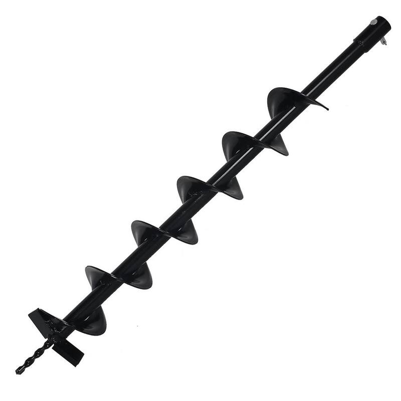 XtremepowerUS 55 cc 1-Man Post Hole Digger with 4 in. Earth Auger Bit - KIT045-H