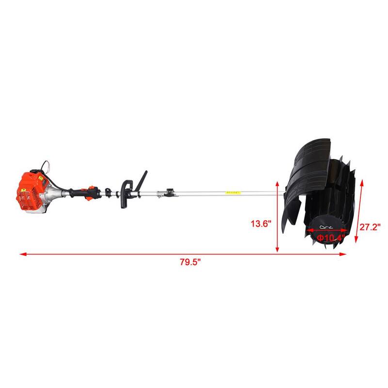 Tidoin 27.2 in. 52 CC 2-Stroke 2-Stage Gas Snow Blowers Sweeper - GH-YDW4-460