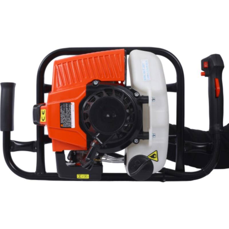 ITOPFOX 21 in. Post Hole Digger with 2.7HP and 63cc Gas-Powered 2-Stroke Auger for 3/4 in. Shaft in Red - H2SA17-1OT038