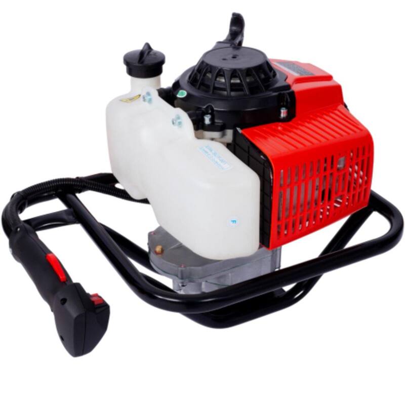 ITOPFOX 21 in. Post Hole Digger with 2.7HP and 63cc Gas-Powered 2-Stroke Auger for 3/4 in. Shaft in Red - H2SA17-1OT038