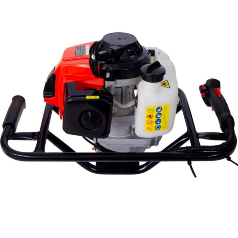 ITOPFOX 21 in. Post Hole Digger with 2.7HP and 63cc Gas-Powered 2-Stroke Auger for 3/4 in. Shaft in Red - H2SA17-1OT038