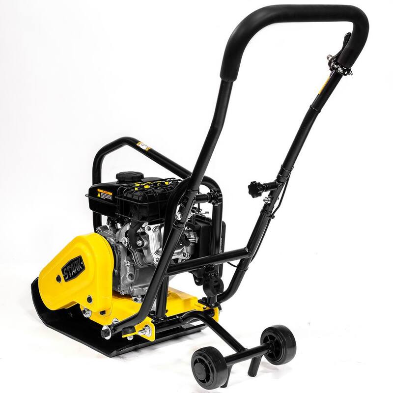 Stark 79 cc 2000 lbs. Compaction Force Plate Compactor and Vibratory Asphalt/Soil Rammer with 2.0 HP 4-Stroke Gasoline Engine - 61014-H1