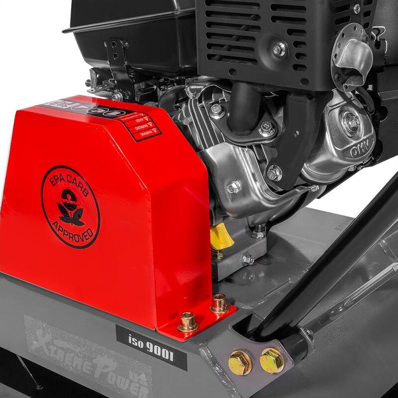 XtremepowerUS 6 HP 208 cc Kohler Gas Engine Walk-Behind Vibratory Tamper Plate Compactor, 3400 lbs. Compaction Force - 61019-H1