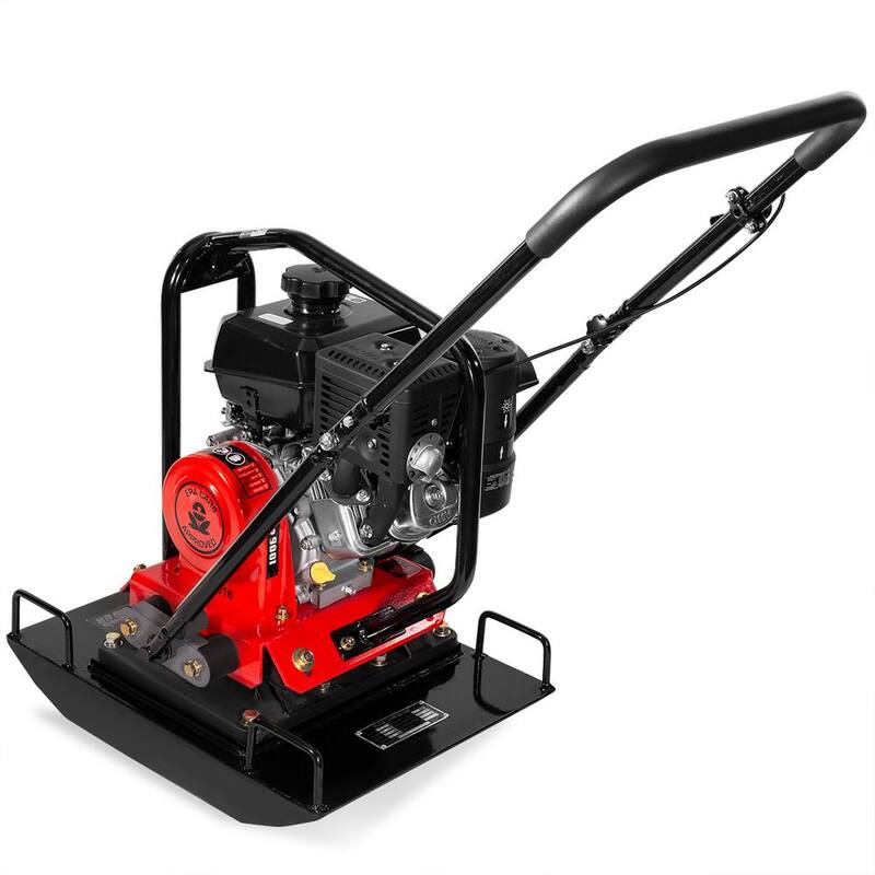 XtremepowerUS 6 HP 208 cc Kohler Gas Engine Reversible Walk-Behind Vibratory Plate Compactor, 4500 lbs. Compaction Force - 61016-H