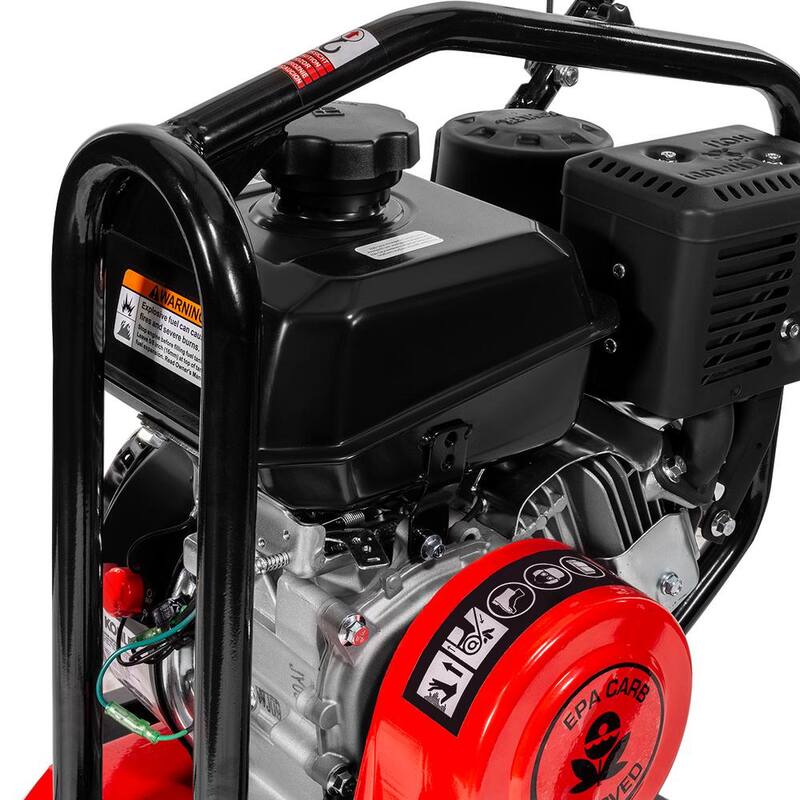 XtremepowerUS 6 HP 208 cc Kohler Gas Engine Reversible Walk-Behind Vibratory Plate Compactor, 4500 lbs. Compaction Force - 61016-H